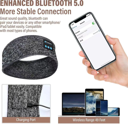 Smart wireless music eye mask, breathable sleep aid