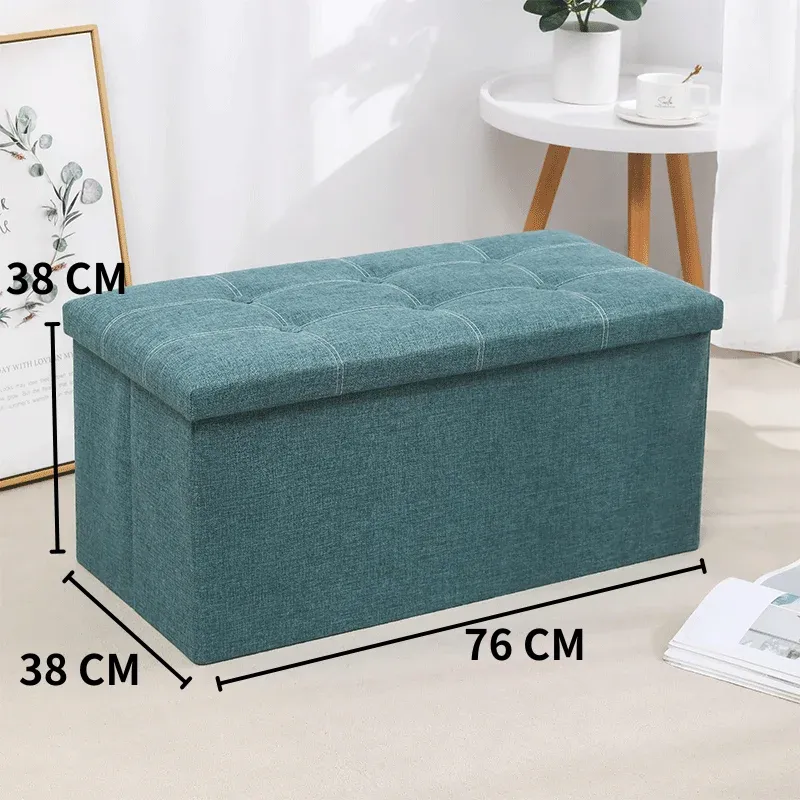 Large-capacity storage box,footstool, foldable entrance shoe-changing stool