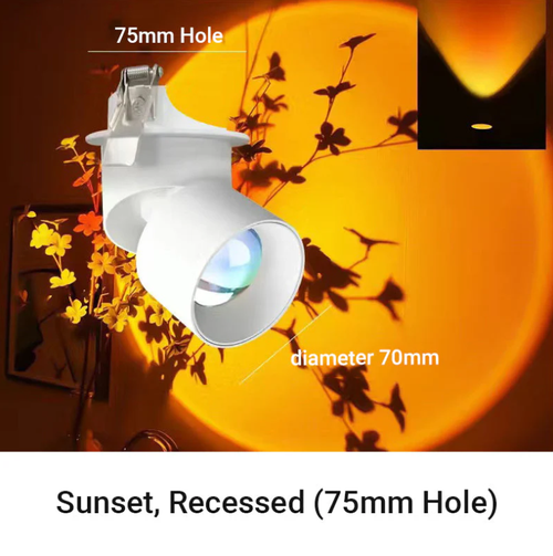 LED Sunset Projection Lamp,for Photography, Selfies, Parties - Home, Bedroom, Wedding, Camping, Valentine's Day, Halloween, Christmas Decor, Sunset Lamp