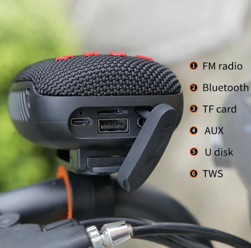 Outdoor cycling stand speaker