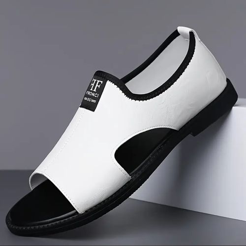 A Pair Of Summer Sandals, Trendy Open Toed Loafers, Beach Vacation