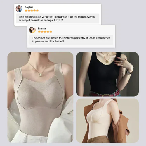 🔥💗Women's vests with built-in bra