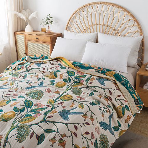 100% Cotton Multi-Layer Gauze Towel Blanket(2 meters by 2.3 meters)