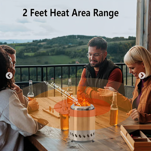 Portable Smokeless Tabletop Firepit