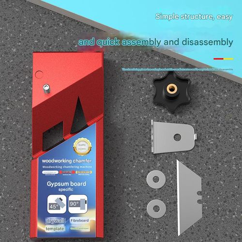 Woodworking Planer 45 Degree Dual Slot Beveling Tool For Wood Edge Trimming