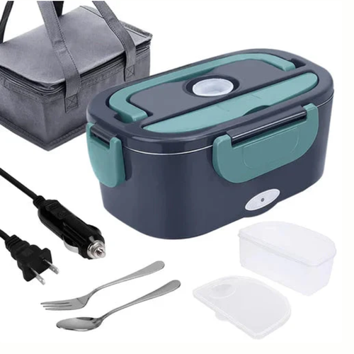 🖤2-in-1 Portable Dual Voltage Electric Lunch Box