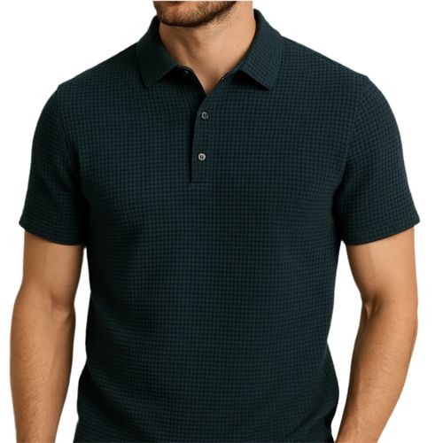 High-end mesh ice silk short-sleeved T-shirt for men