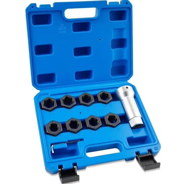 🛠️ 10-Piece Axle Spindle Thread Chaser Set