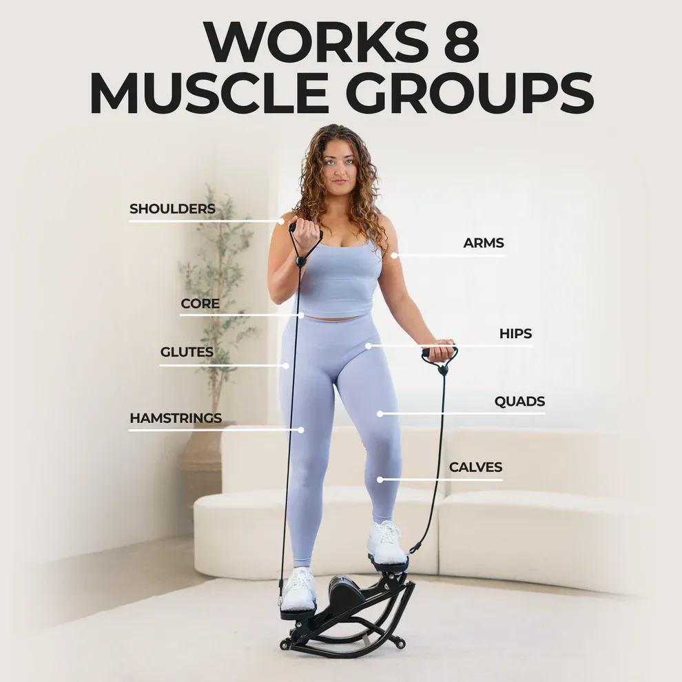Multifunctional Hydraulic-Air Left-Right Swing Home Fitness Machine