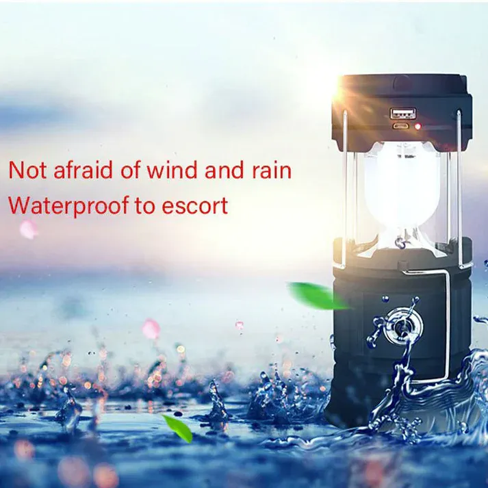 💥Solar Powered Retractable Camping Light（2 pieces）