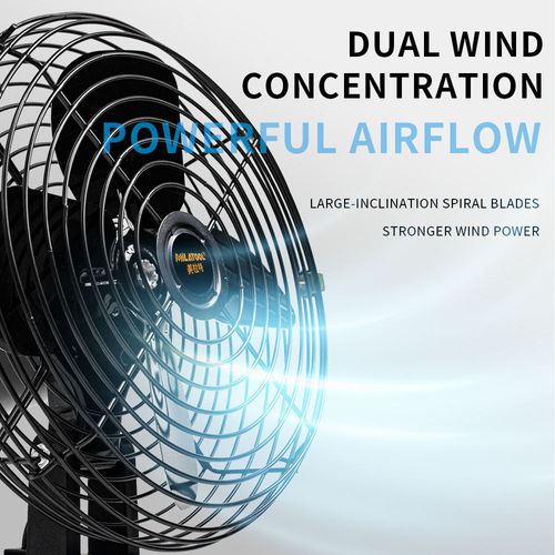 Outdoor Camping Bladeless Electric Fan Tent Rotate USB Rechargeable Lithium Battery Portable Cooling
