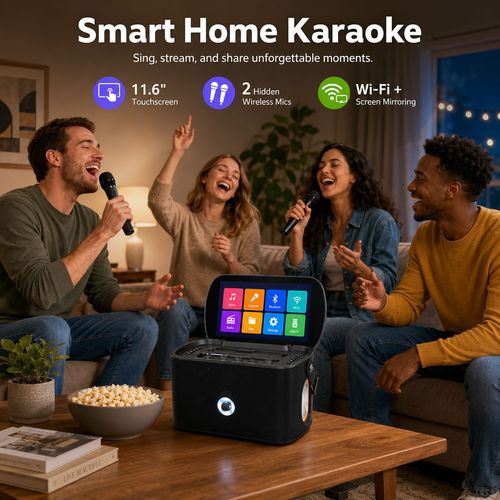 Intelligent Outdoor Karaoke Video Audio Portable Home Karaoke Song Selection All-in-one Machine KTV Audio System