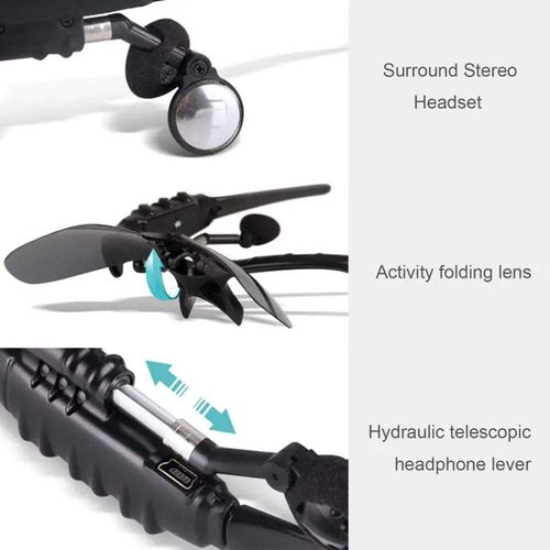 Smart Glasses Bone Conduction Earpods Bluetooth Headphones HD Calling Music Blue Light Block Sports Driving Sunglasses 2026 New