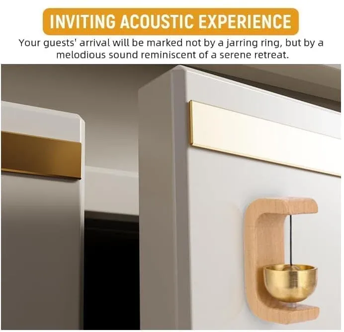 Premium Wooden Brass Bell Chime（5PCS）
