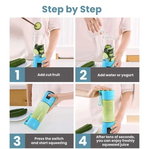 2-in-1 Juicer Bottle | Compact & Sleek | Travel-Friendly