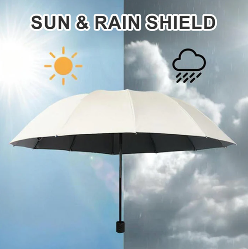 12-Rib Large Foldable Windproof Umbrella