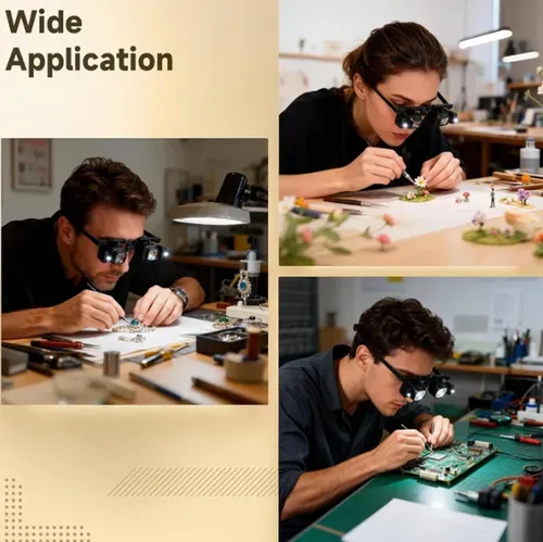 Loupe de précision LED pour l'électronique et l'artisanat