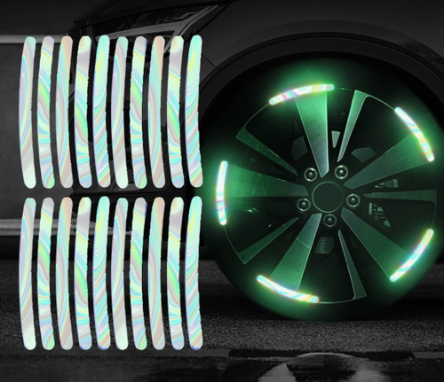 Colorful Tyre Reflectors For Car & Bike Pack Of 20 (CTRFCB)