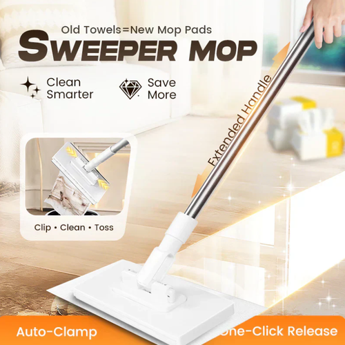 🧹Disposable Dust Mop with 1 Reusable Cloths