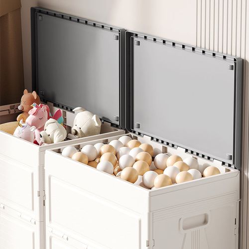 Household multi-functional folding storage box