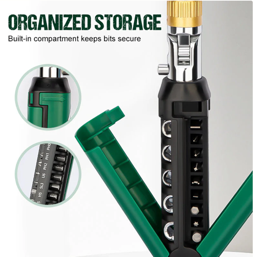 14-in-1 Adjustable Ratchet Screwdriver