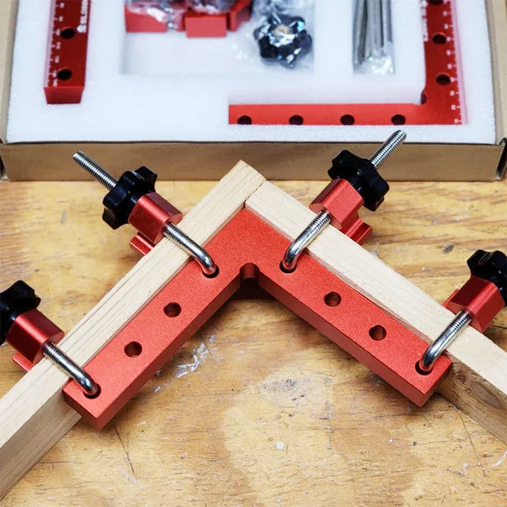Durable Precision Positioning Clamping Squares Set – Aircraft-Grade Aluminum, Perfect 90° Angles in Seconds（6-piece set）