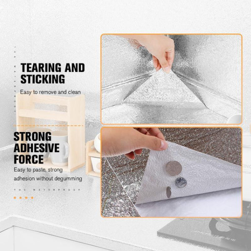⏰Kitchen Peel and Stick Wallpaper Backsplash Waterproof Kitchen Stickers（80CM×10M）