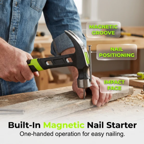 Heavy-Duty Multi-Purpose Claw Hammer – Trade-grade & heat-treated – Anti-slip grip, perfect for framing, demolition or DIY – durable and balanced