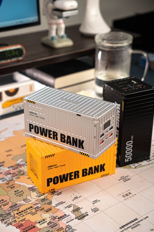 Container Series 22.5W PD 50000Mah Outdoor High Capacity Power Bank With Led Light Fast Charging Powerbank