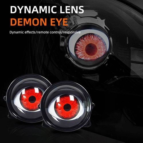 6 Model 3-Inch Dynamic Devil Eyes Fog Lights Universal Remote Control LED Headlights for Cars Motorcycles New Car Motorcycle