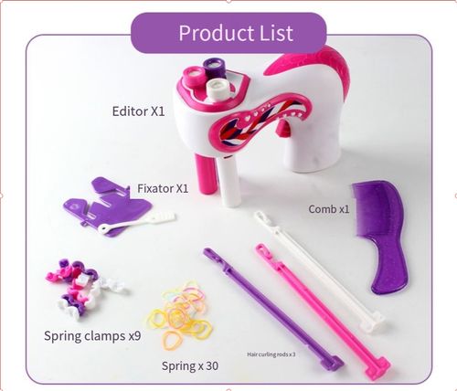 Electric Hair Braider Machine Automatic Braiding Tools Portable Hair Twister Machine Device for Women DIY Styling Salon Toy Kit, Batteries Not Included