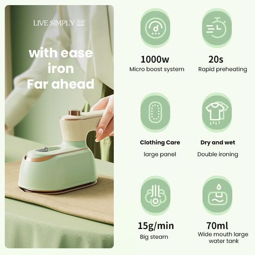Household Portable Rotatable Travel Handheld Steam Iron Foldable Professional Cloth Mini Electric Steam Iron