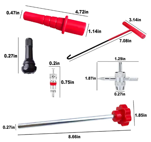 🚗 Quick Change Tire Valve Tool Kit（23-piece set）