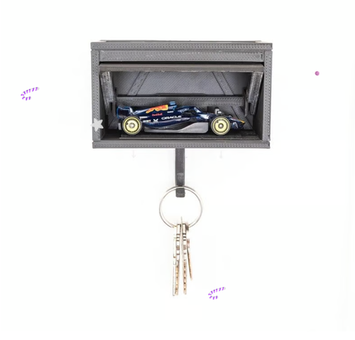 🔥Auto Garage Key Holder - Interactive Opening Door