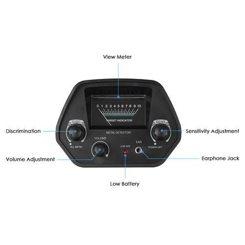 Metal detector, waterproof and portable underground treasure finder