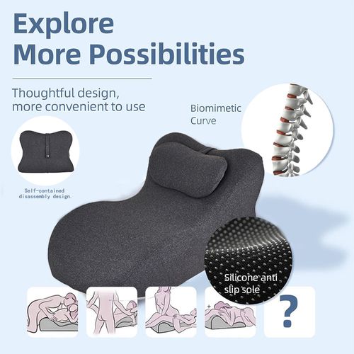 JYM Ergonomic Intimate Pillow Memory Foam Anti-Fatigue Pillow for Couples Intimate Time