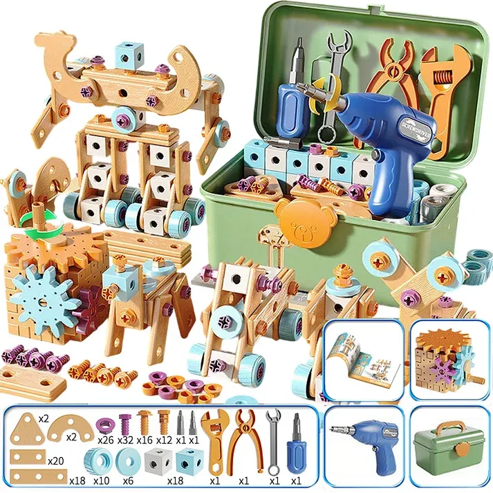 Children's Educational DIY Toy Tool Kit-Build More. Learn More. Play Creatively🧰✨