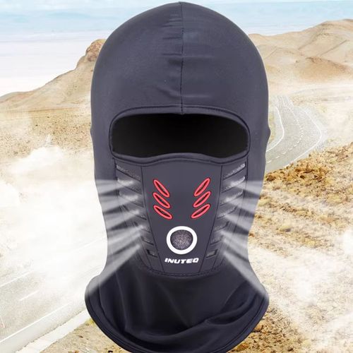 Men's Summer Cool Full Face Sports Cap Windproof & Anti-Dust Face Cover Motorcycle & Ski Headwear
