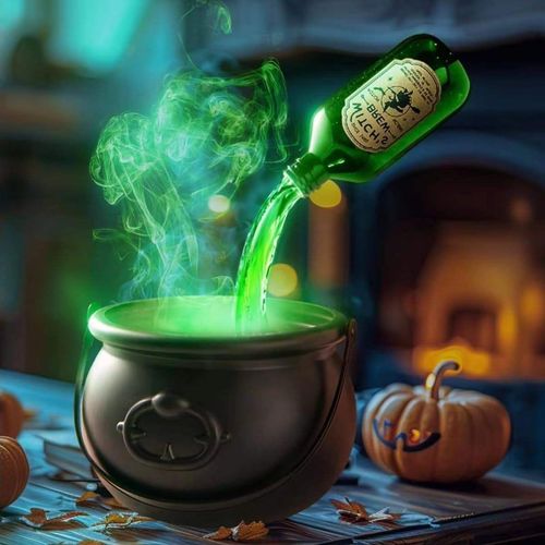 Magic Boiling Potion Skull Ornament