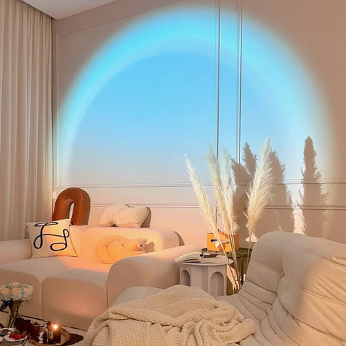 LED Sunset Projection Lamp,for Photography, Selfies, Parties - Home, Bedroom, Wedding, Camping, Valentine's Day, Halloween, Christmas Decor, Sunset Lamp