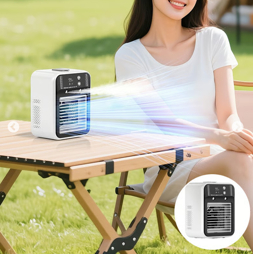 Portable 3-In-1 Cooling Fan with 2-Speed Mist