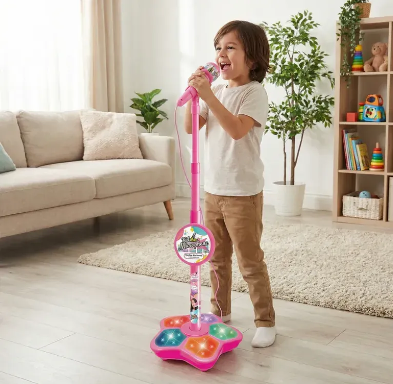 Kids Karaoke Machine with Microphone Stand – Singing Fun Set