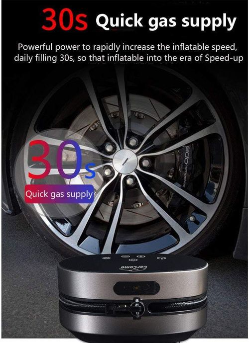 Digital Touch Screen Car Tyre Air Compressor With Flash Light