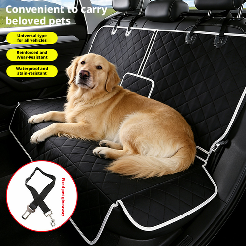 Universal Fit Pet Car Seat Cover – Waterproof, 4-Layer Scratch-Resistant & Non-Slip for Dogs & Cats 🐾🚗