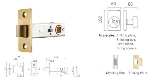 Keyless silent door handle lock