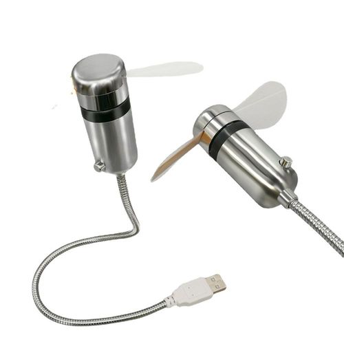 New USB Clock Fan with Real-Time Clock and Temperature Display Feature（2PCS）