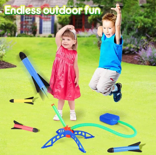 Outdoor Stomp Rocket Launcher Game for Kids