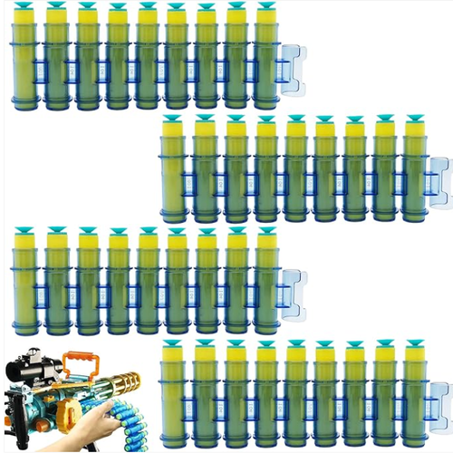 Toy gun EVA soft bullet Gatling heavy machine gun 24 rounds of ammunition belt built-in rechargeable