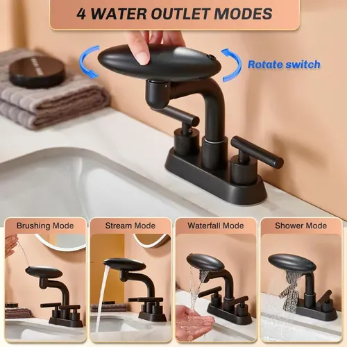 🚿 Stainless Steel Flying Saucer Waterfall Faucet (Hot & Cold) 💦