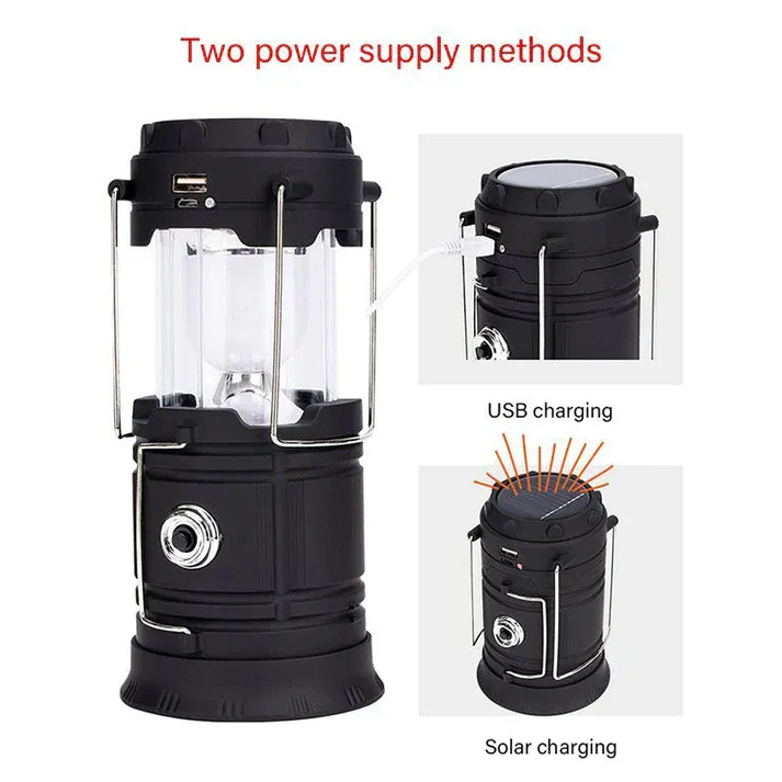 💥Solar Powered Retractable Camping Light（2 pieces）
